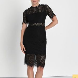 Stunning Black Lulu’s Lace Dress